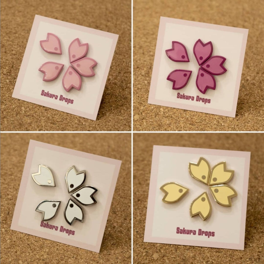 Sakura Drops | Full Blossom Enamel Pins